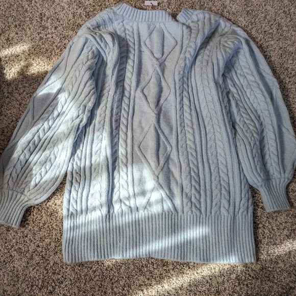 Baby blue oversized sweater - Picture 4 of 4